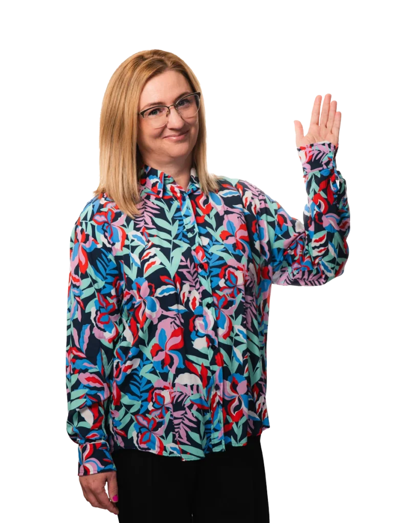 person pointing right hand webp